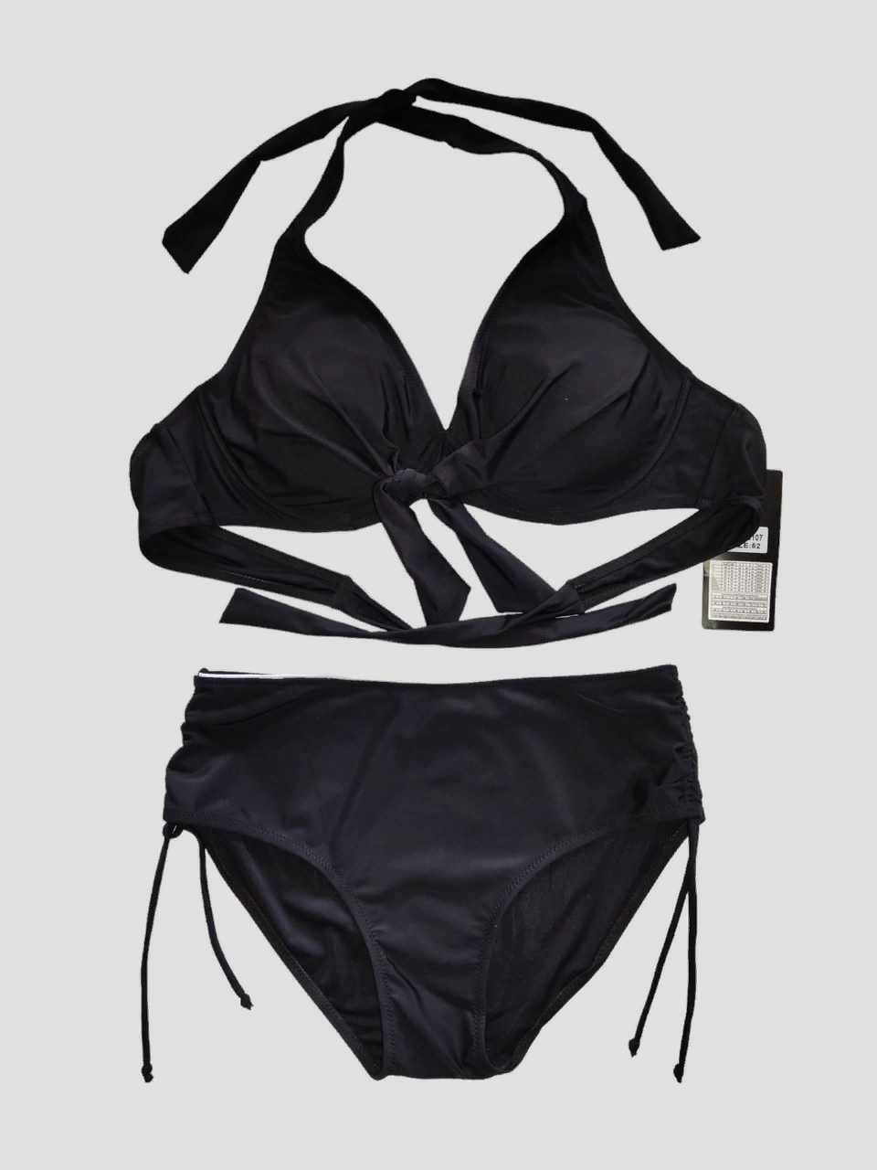 Купальник 2025 для повних Fuba 28107 Ілона чорний (В НАЛИЧІ ТІЛЬКИ 48 50 52 54 56 УКР р-ри)