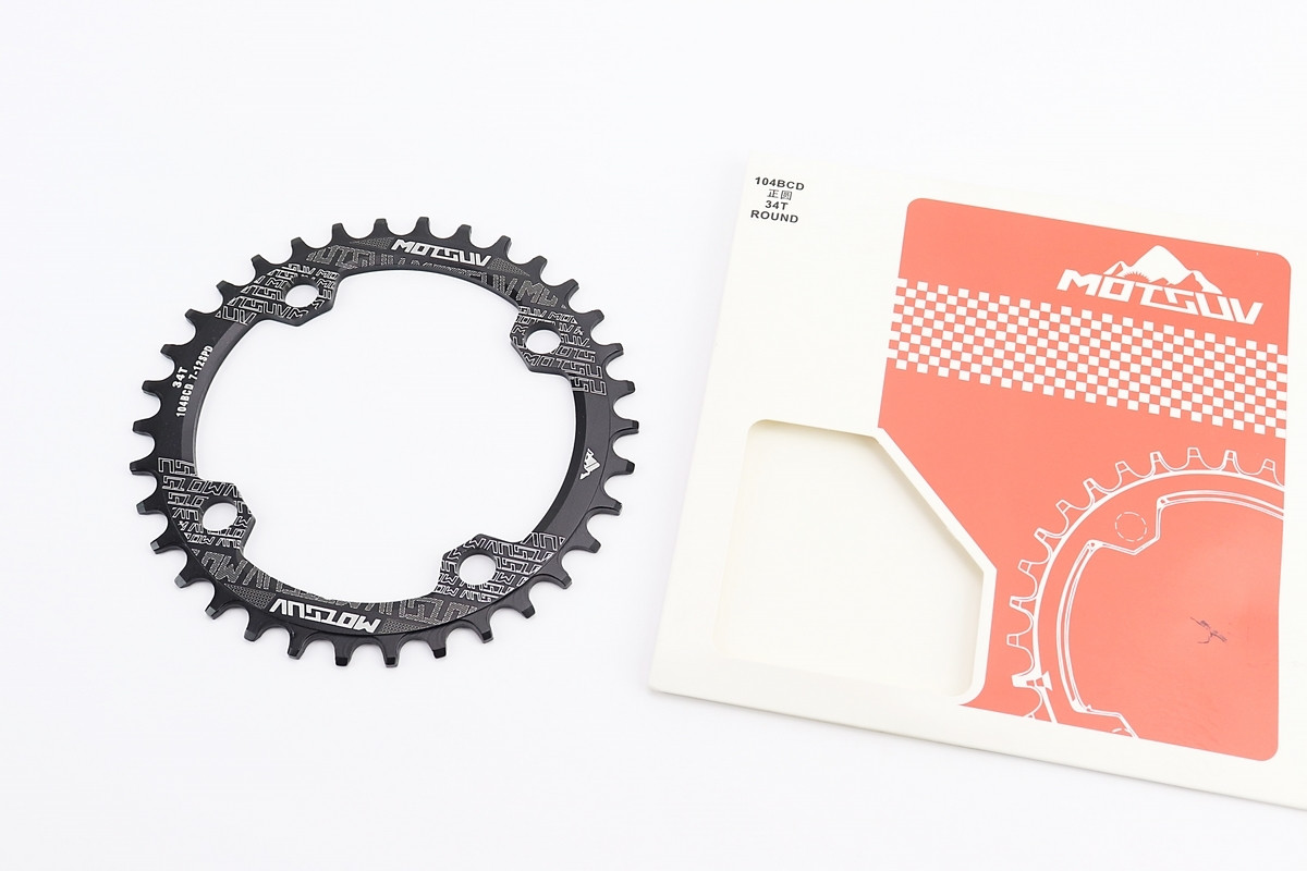 Зірка передня MTB Narrow Wide 34T (BCD:104мм), алюм, чорна