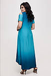 Плаття Ліза бірюза світлий рукав 50 (100590), фото 3