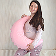 Подушка для вагітних і годування Місяць 74х54 см Рожева, фото 2