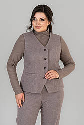 Жилет Дара коричневий 50 (102053) 52