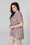 Блузка квіти 54 (102083), фото 6