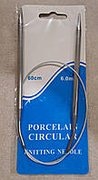 Спиці в'язальні на тросі 60см (6мм)