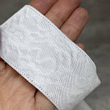 Стрічка мереживна, 4 см - Квітка, колір білий, метр, Білий, фото 3