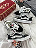 Кеди Vans Skool KNU Black White Ванс Скул Кну дуті низькі унісекс чорно-білі замша текстиль демісезон, фото 8