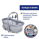 Ліжечко-стільчик 5 в 1 Chicco Baby Hug Pro White Cream, фото 5