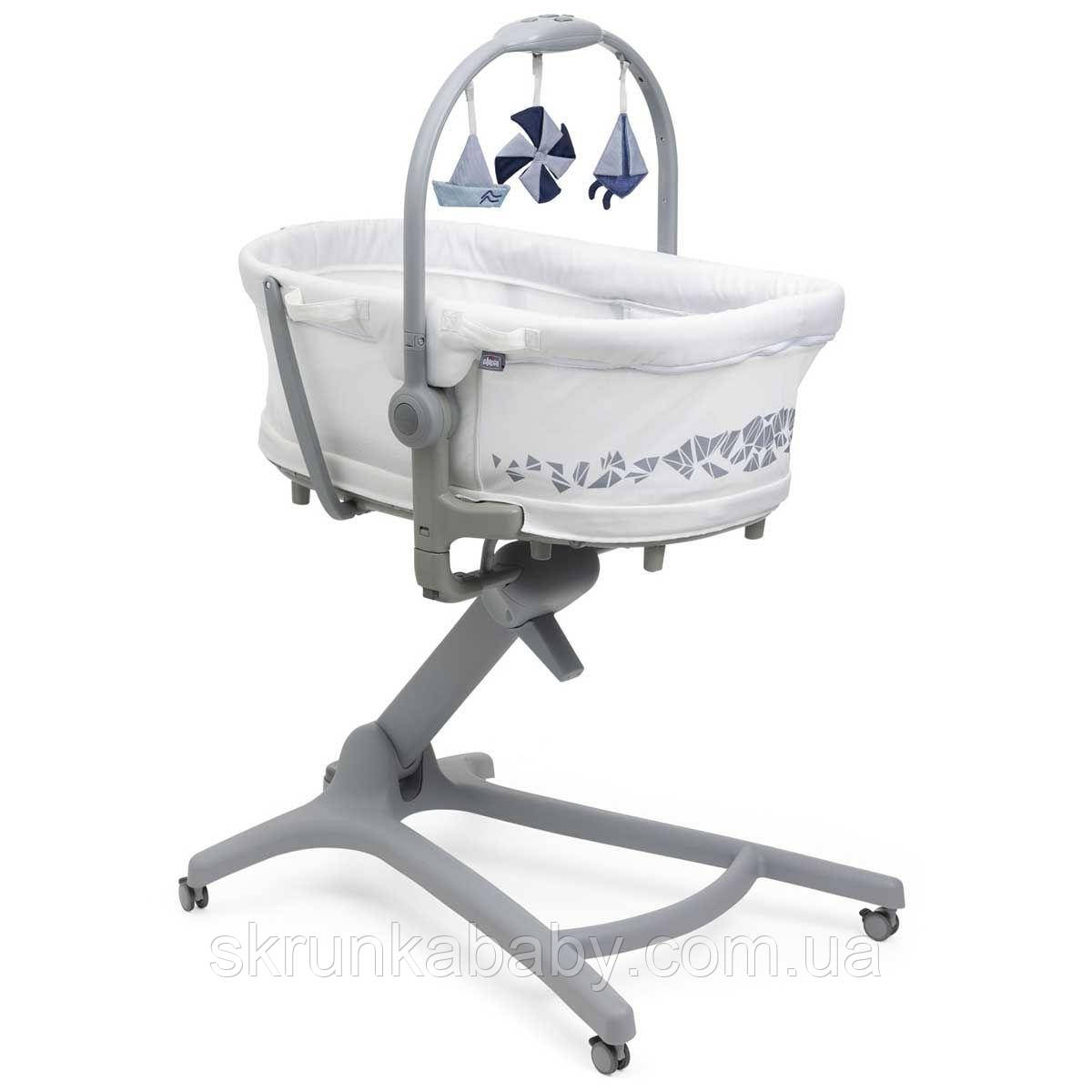 Ліжечко-стільчик 5 в 1 Chicco Baby Hug Pro White Cream