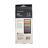 Пастель для малювання Art Nation Soft pastel суха, м`яка, 12 кольорів, фото 3