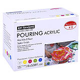 Рідкий акрил для мармурового ефекту Art Rangers 5 кольорів по 100 ml, фото 7