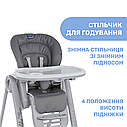Стільчик для годування з функцією шезлонгу для новонароджених Chicco Polly Magic Relax New, фото 7
