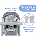 Стільчик для годування з функцією шезлонгу для новонароджених Chicco Polly Magic Relax New, фото 6