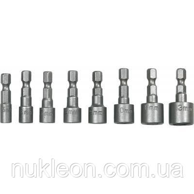 Популярний! Набір головок Topex 1/4", 8 шт (39D387) - Краща якість тільки на Nukleon.com.ua