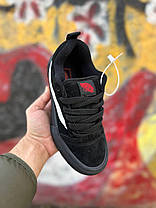 Кеди Vans Skool KNU Black White Ванс Олд Скул Кну низькі унісекс чорно-білі демісезон, фото 4