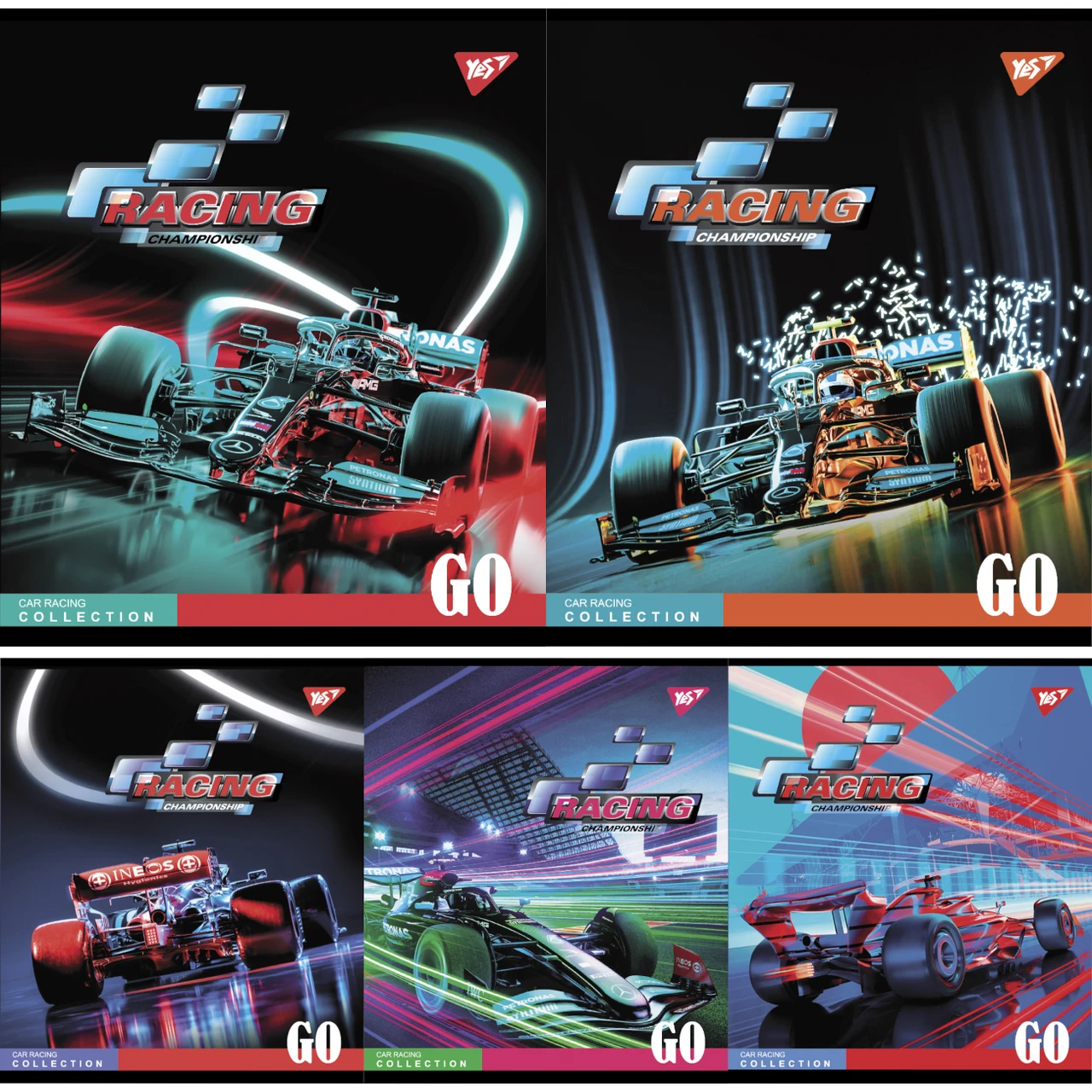 Зошит шкільний (А5, 24 аркуші, в лінію) Yes Racing championship 766851
