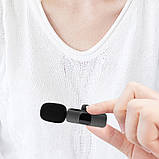 Бездротовий петличний мікрофон 2 шт. Usams U35 для телефонів і планшетів з 3.5 mm jack рестолятором, фото 6