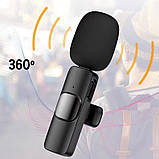 Бездротовий петличний мікрофон 2 шт. Usams U35 для телефонів і планшетів з 3.5 mm jack рестолятором, фото 7