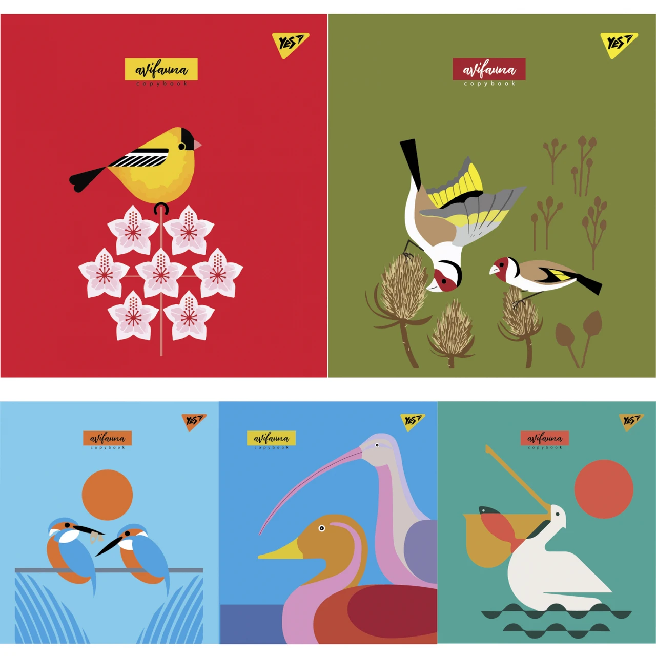 Зошит шкільний (А5, 24 аркуші, в лінію) Yes Avifauna 766848