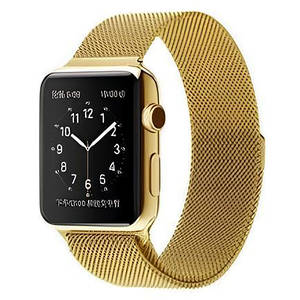 Ремінець DK для Apple Watch 38mm (Series 1 / 2 / 3) | Металл Milanese Loop (05526) (gold)