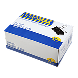 Біндер-затискач для паперу, 51 мм, чорний, 1 шт., фото 2