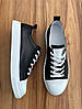 Кеди чоловічі ShoesBand Шкіряні чорні з білим носком 41 (27-27,5 см) (S72071), фото 10