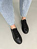 Кеди жіночі ShoesBand Шкіряні чорні з перфорацією 36 (23,5 см) (S67101), фото 4