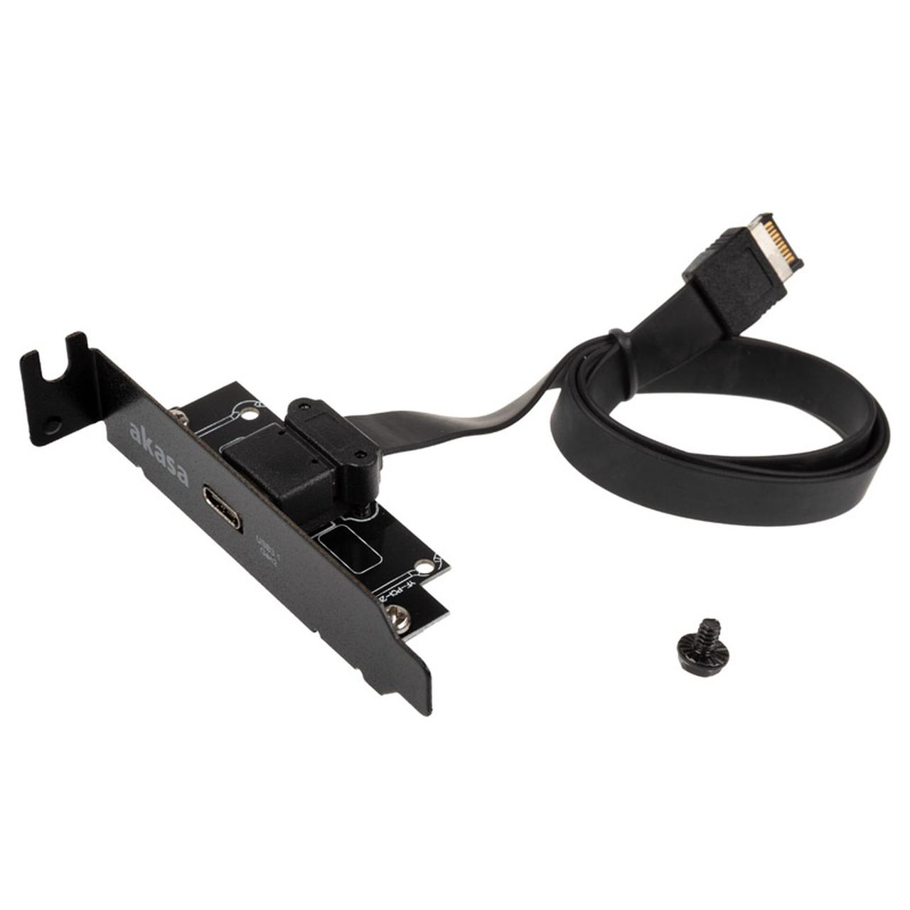 Перехідник Akasa Low Profile PCI Bracket Cable with USB 3.1 Gen 2 Type-C