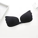 Силіконовий невидимий бюстгалтер Fly Bra Latch Рush Up Black Size M, фото 3