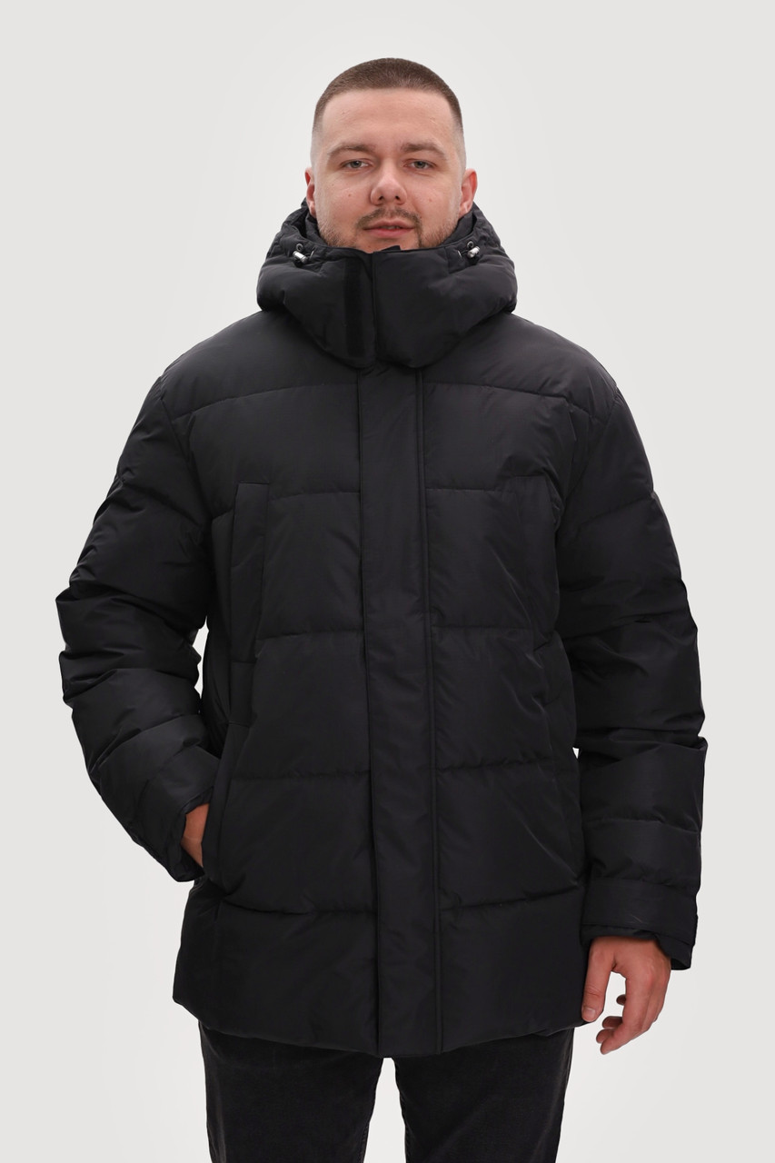 Чоловічий пуховик Finn Flare FWB21026-200 чорний S
