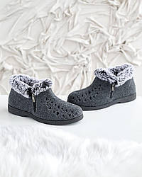 Тапочки жіночі (37-41) з хутром Гіпаніс гуртом