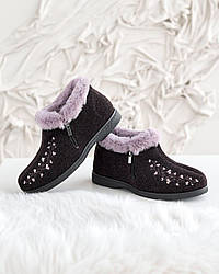 Тапочки жіночі (37-41) з хутром Гіпаніс гуртом