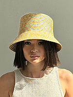 Капелюх жіночий літній солом'яний D.Hats колір бежевий