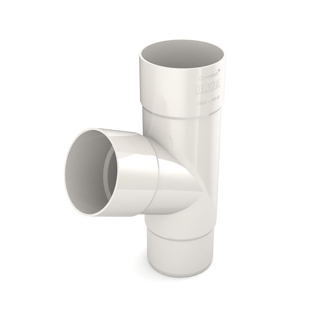 Трійник труби 90/90/90 мм  BRYZA Бриза ПВХ білий 9010