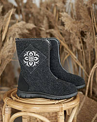 Бурки жіночі (38-42) з хутром Гіпаніс гуртом