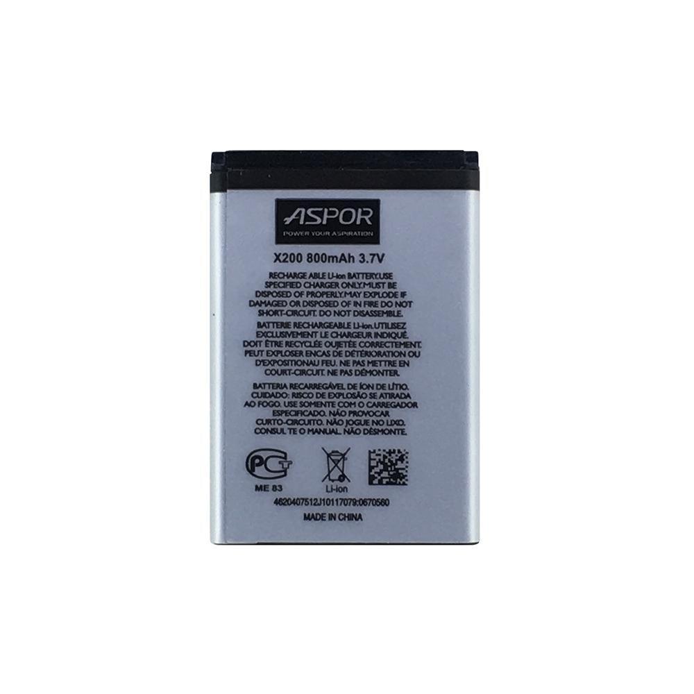 Акумулятор для телефону Samsung X200 (E250/E900/C3010/E1080) Aspor (800 mAh) (тех.пак.)