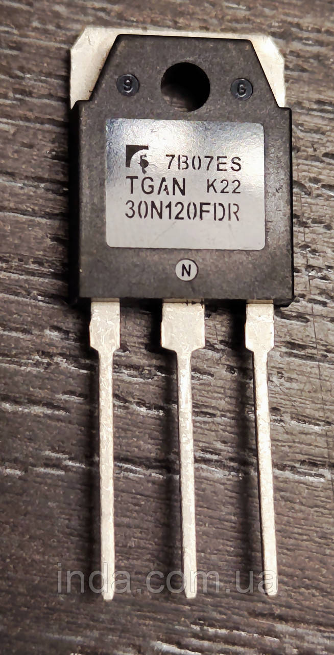 Транзистор TGAN30N120FDR Оригінал!!! 60A/30A, 1200V, IGBT корпус TO-3PN
