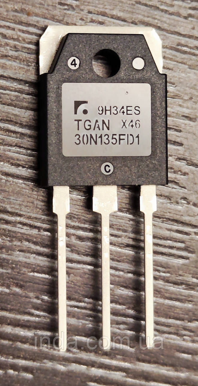 Транзистор TGAN30N135FD1 Оригінал!!! 60A/30A, 1350V, IGBT корпус TO-3PN