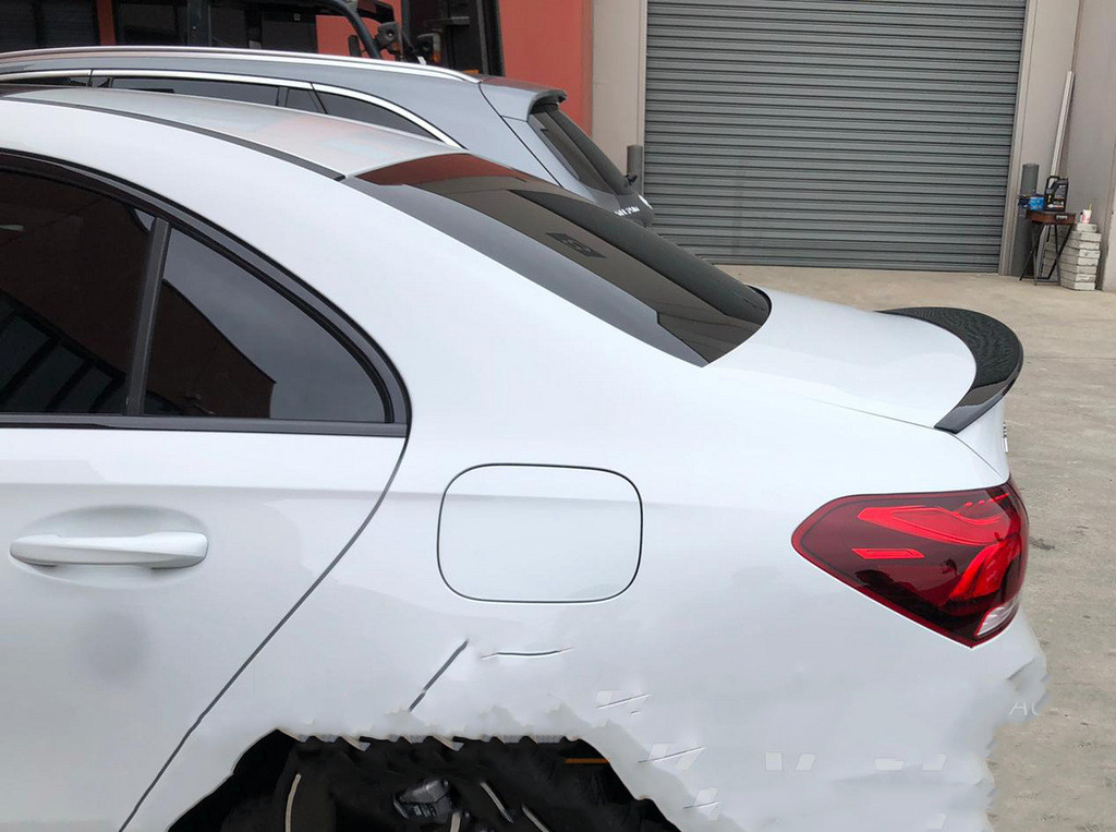 Спойлер LIP (1234 Upgrade, чорний) для Mercedes A-сlass W177 2018-2024 рр