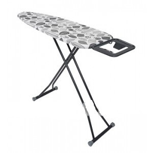 Дошка прасувальна ALPINE PLUS 33x110 см моноблок з розеткою (листя сірі)