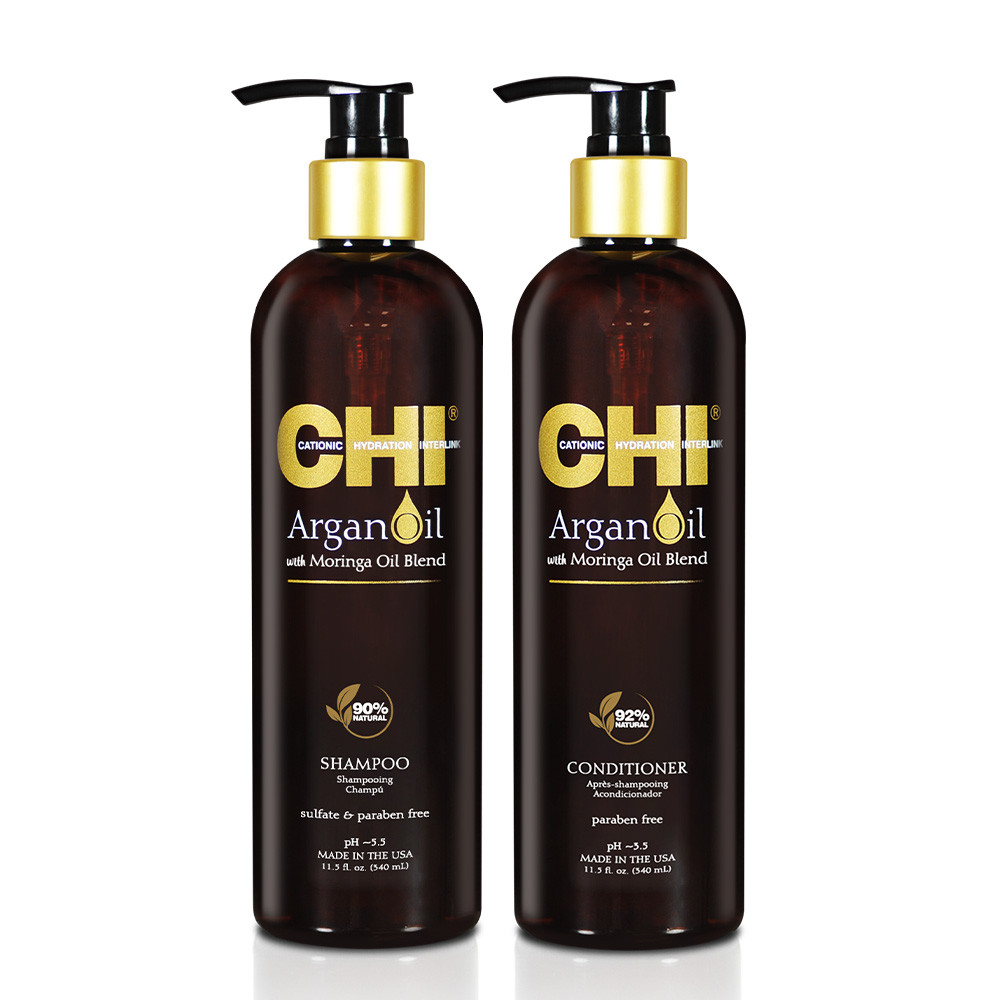 Набір CHI Argan Oil Шампунь 340 мл + Кондиціонер 340 мл, фото 1