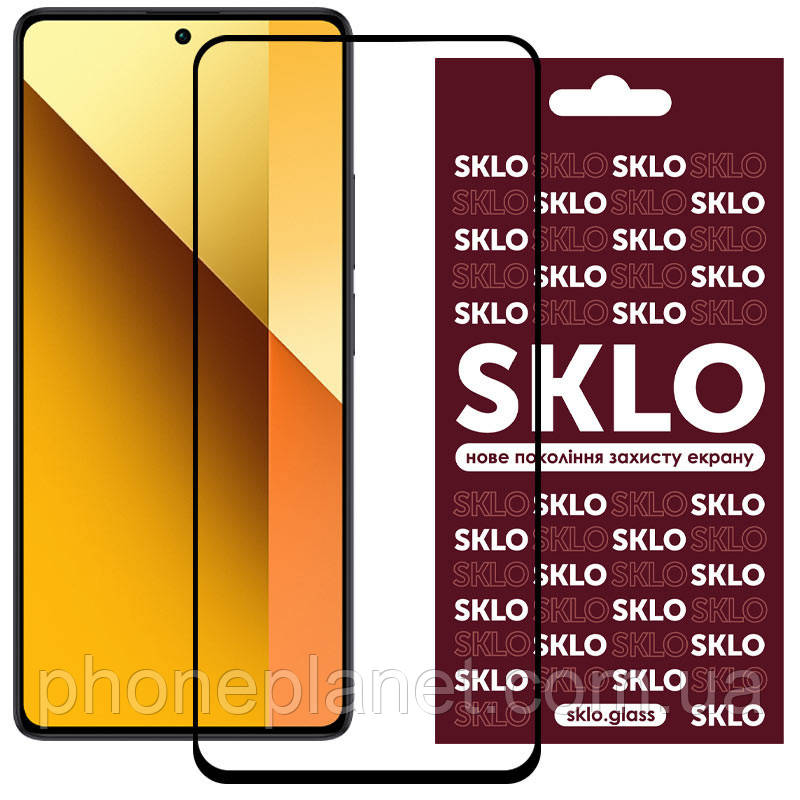 Захисне скло SKLO 3D для Xiaomi Redmi Note 13 5G / 13 Pro 4G/5G /Poco M6 Pro 4G/ F6 Pro