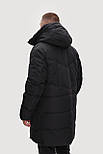 Довгий чоловічий пуховик Finn Flare FWB21027-200 чорний S, фото 4
