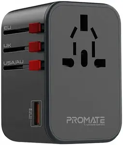 Мережевий перехідник Promate TripMate-GaN65 Black