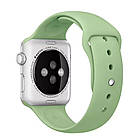 Ремінець Veron для Apple Watch 38, 40, 41 мм Mint силіконовий
