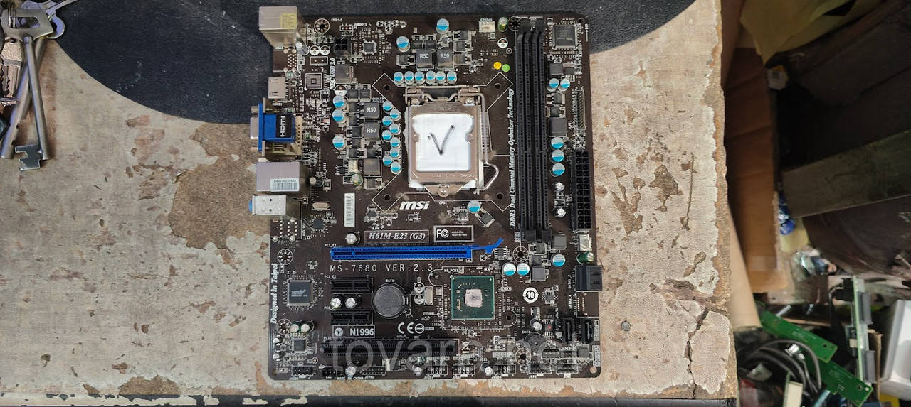 Мат. плата MSI H61M-E23 (G3) LGA1155 H61 PCI-E+HDMI+DVI+GbLAN SATA MicroATX 2DDR3 № 242607105