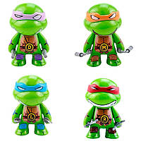 Набір фігурок 4в1 Черепашки ніндзя з аксесуарами, 7 см — TMNT