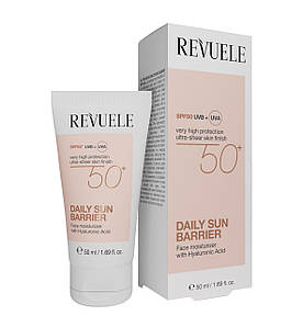 Сонцезахисний крем для обличчя Revuele Daily Sun Barrier Face Moisturizer SPF 50+ 50 мл