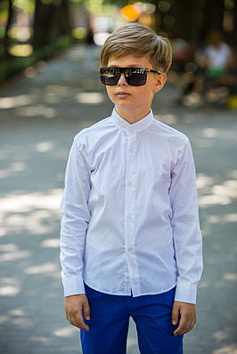 Сорочка Musti з довгим рукавом для хлопчика 5-16 років, Білий,134
