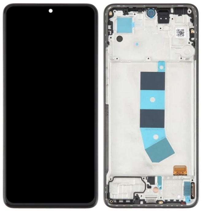 Дисплей (екран) для Xiaomi Redmi Note 13 4G, чорний, TFT, з передньою панеллю, Midnight Black