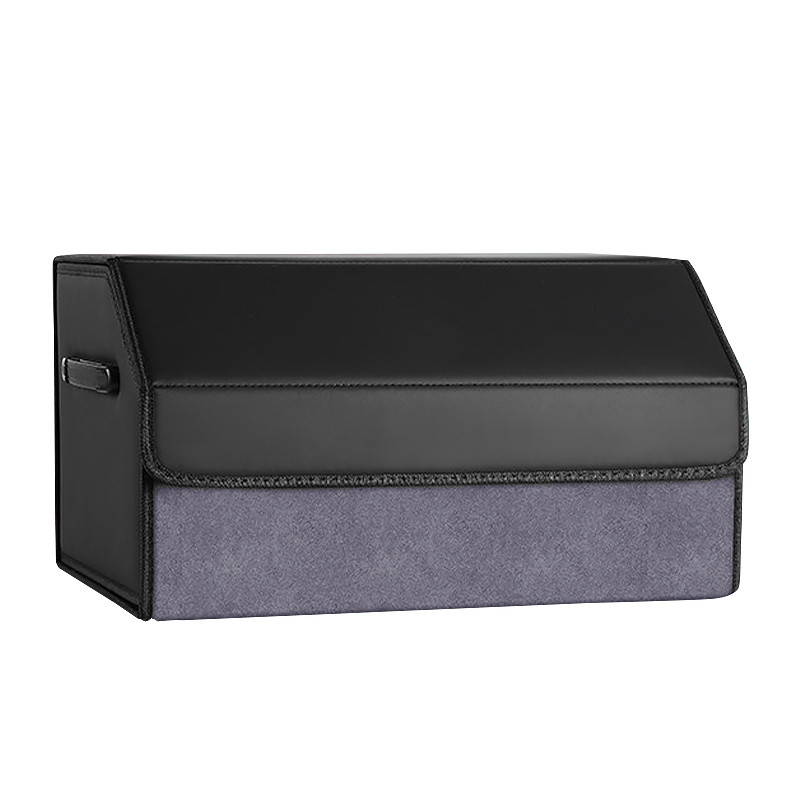 Автомобільний органайзер Lesko 5699 Gray 53*32*29 см два відділи для зберігання на липучках із ручкою 5 шт., фото 1