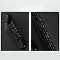 Автомобільний органайзер Lesko 5699 Gray 53*32*29 см два відділи для зберігання на липучках із ручкою 5 шт., фото 2